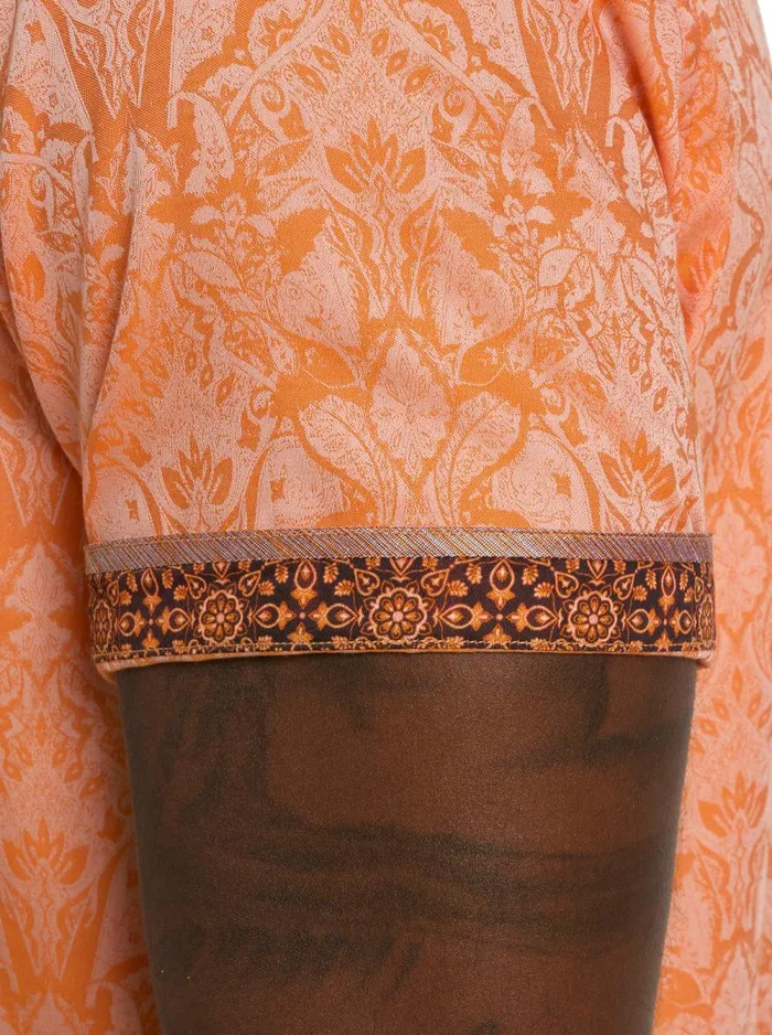 Men Robert Graham Short Sleeve Button Down Shirts HIGHLAND SHORT SLEEVE BUTTON DOWN SHIRT ORANGE