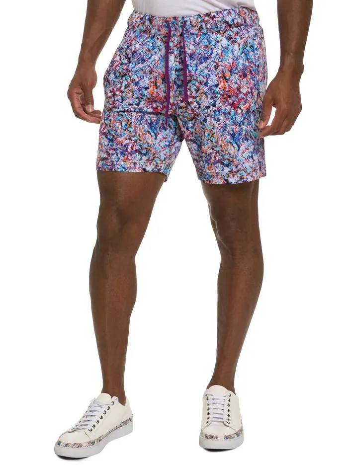 Men Robert Graham Shorts and Swim GLASS SKULL SWIM SHORT MULTI