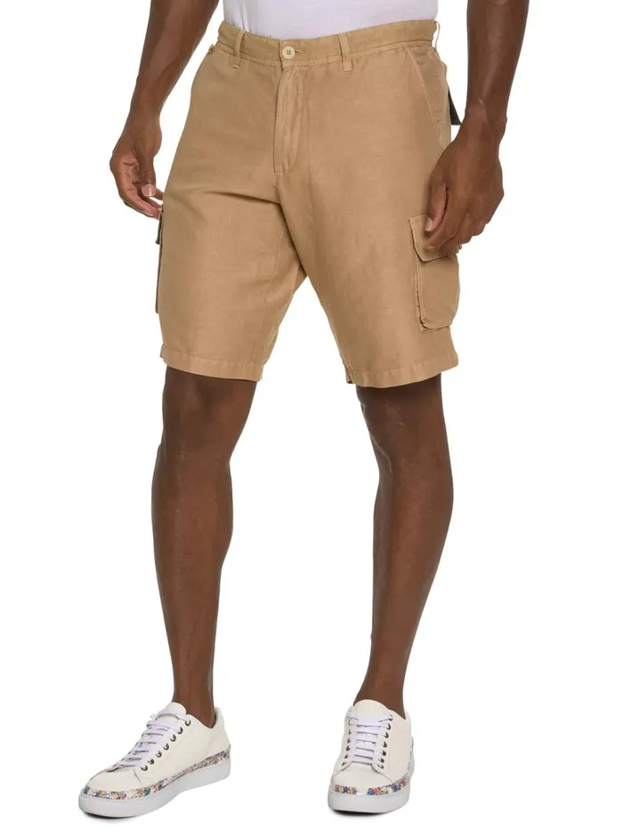 Men Robert Graham Shorts and Swim VARRICK SHORT KHAKI