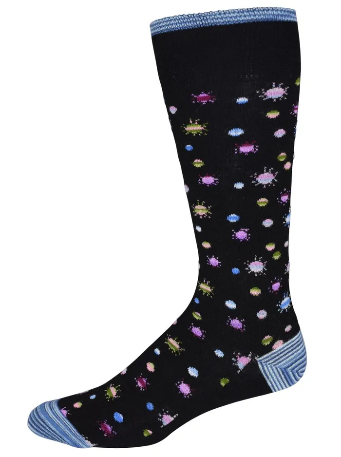 Men Robert Graham Socks ALLNITE SOCKS BLACK