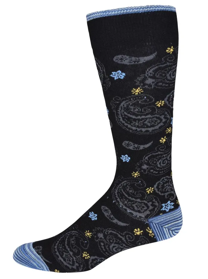 Men Robert Graham Socks ANIMAL HOUSE SOCKS BLACK