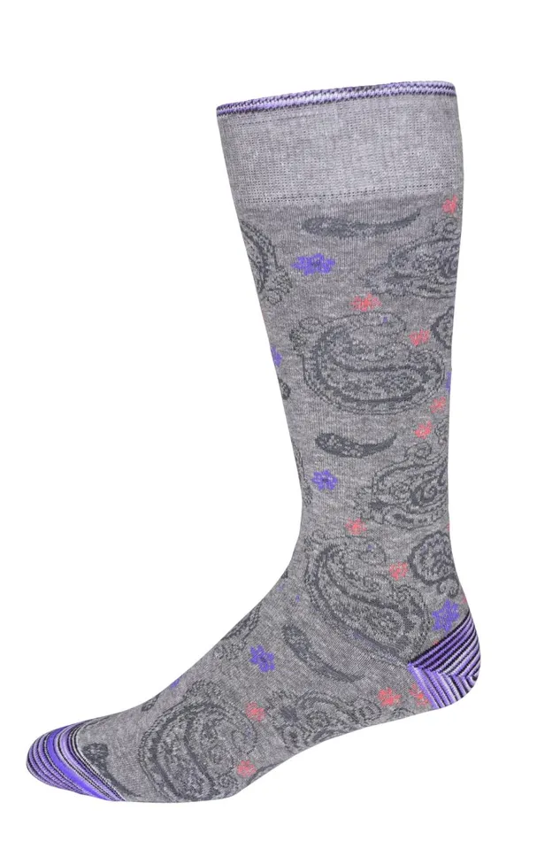 Men Robert Graham Socks ANIMAL HOUSE SOCKS GREY