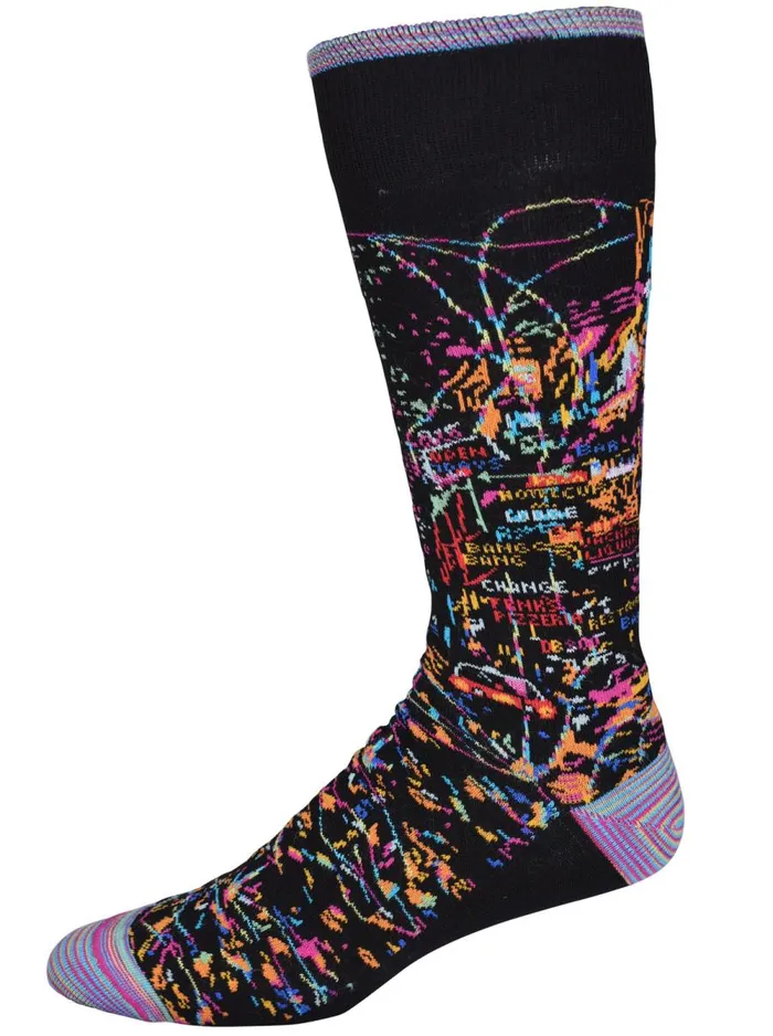 Men Robert Graham Socks EMPIRE ROOM SOCKS BLACK