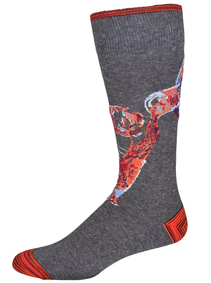 Men Robert Graham Socks FAWCETT SOCKS CHARCOAL