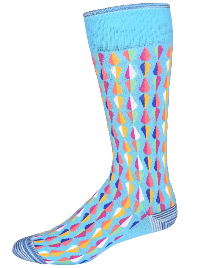Men Robert Graham Socks GOGO SOCKS TURQUOISE