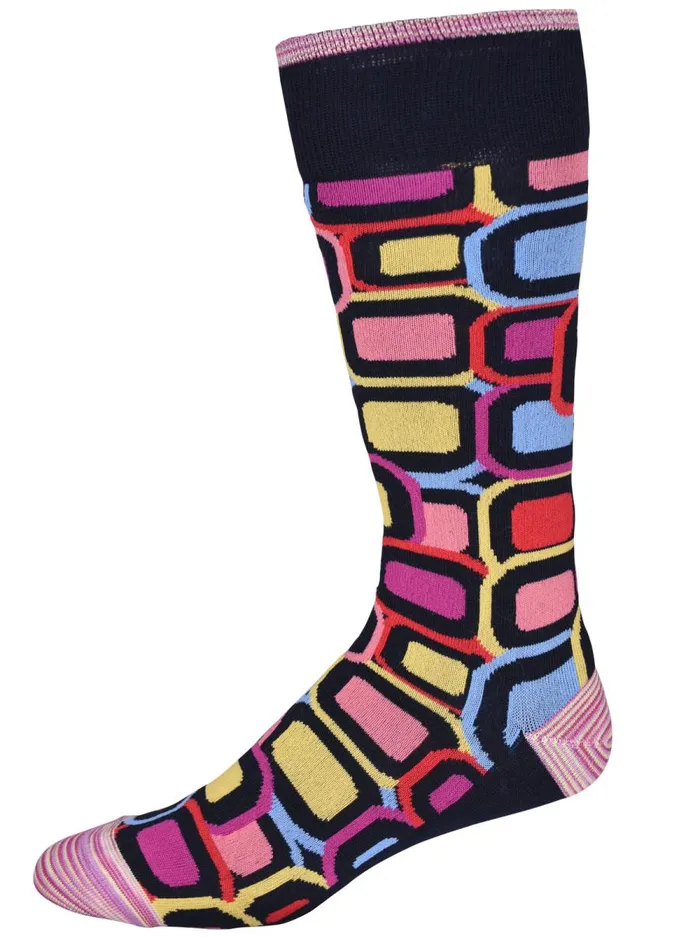 Men Robert Graham Socks JUMP SOCKS NAVY