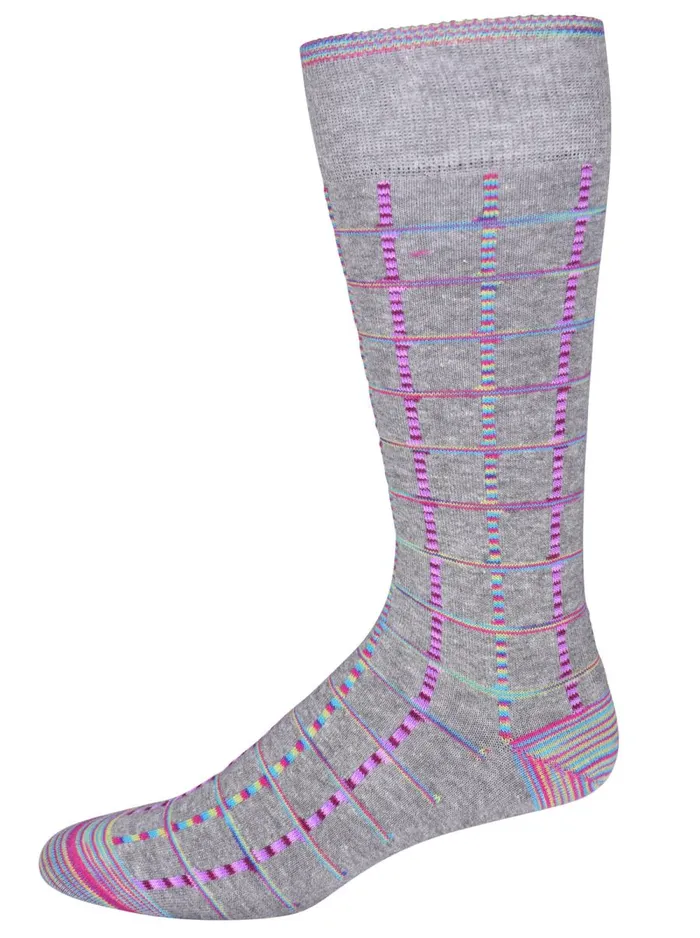 Men Robert Graham Socks SODA POP SOCKS LIGHT GREY