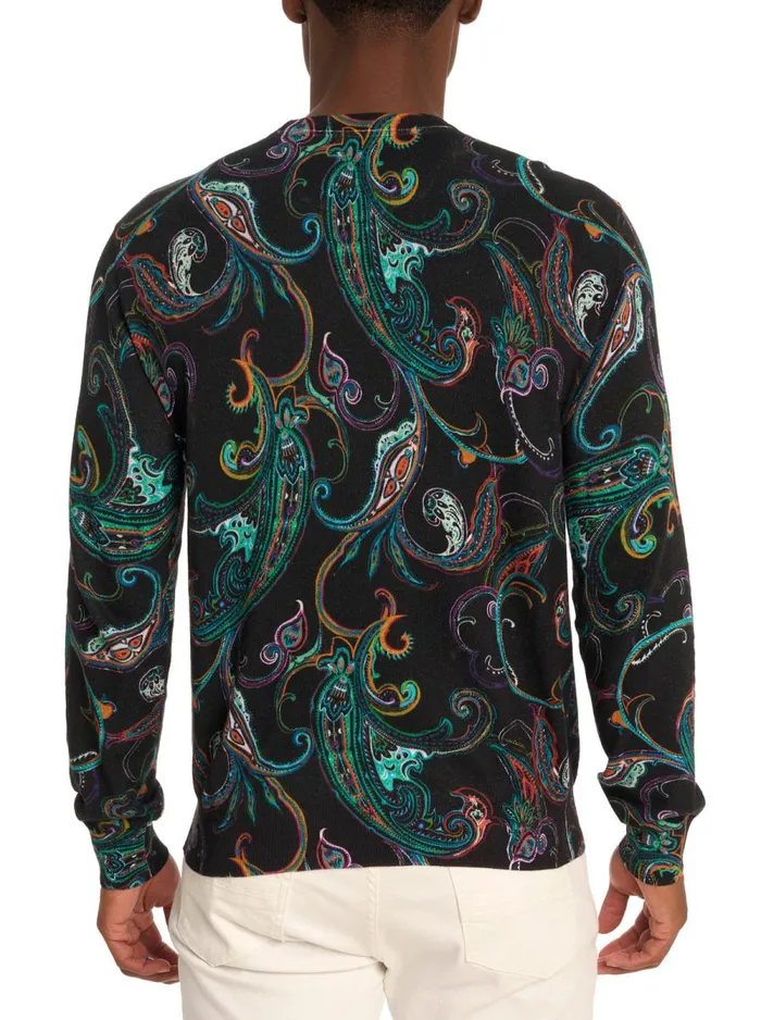 Men Robert Graham Sweaters and Knits BLUTO SWEATER BLACK