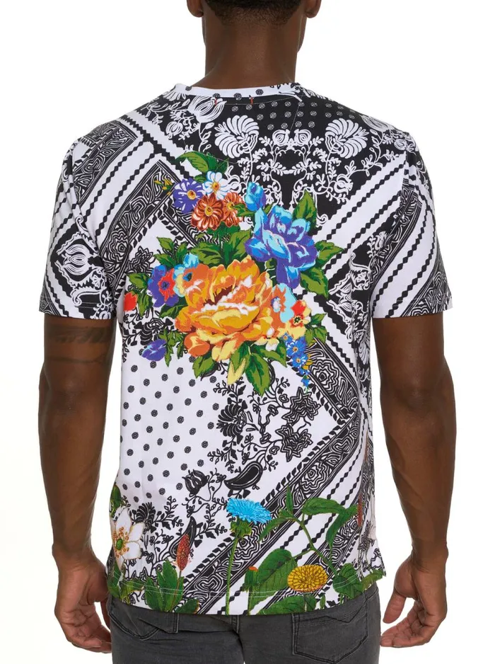 Men Robert Graham Sweaters and Knits LIMITED EDITION DANCE FLOOR VIEW GRAPHIC TSHIRT MULTI