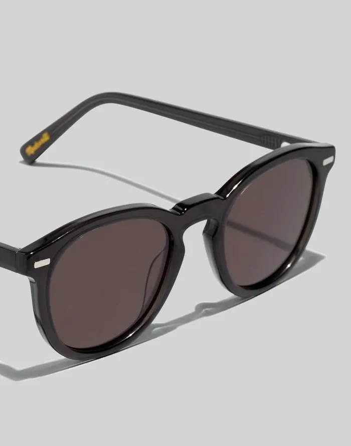Men Round Acetate Sunglasses True Black Madewell Sunglasses