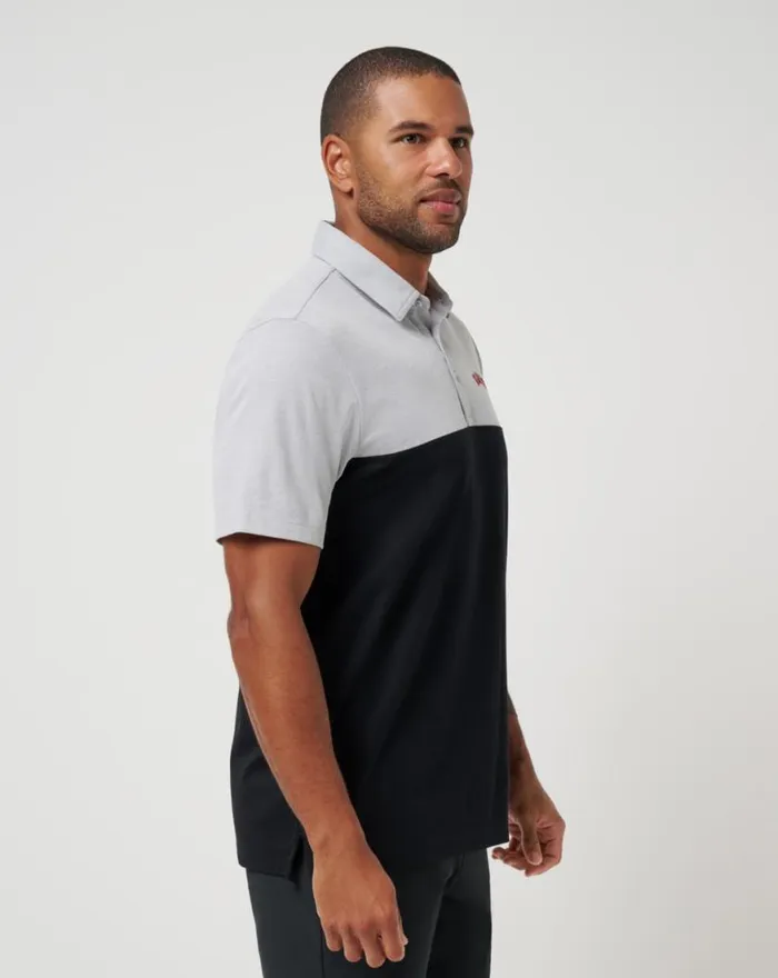 Men SAN FRANCISCO GIANTS HOME RUN LEADER POLO Heather Greyblack TravisMathew Polos