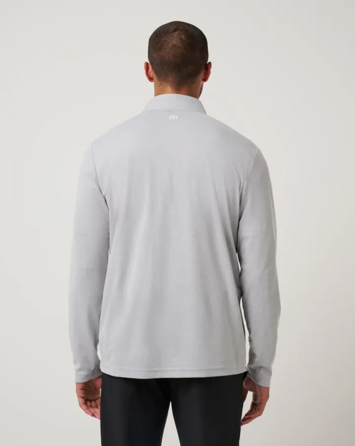 Men SAN FRANCISCO GIANTS TIME TO TAILGATE QUARTER ZIP Heather Grey TravisMathew Quarter Zips