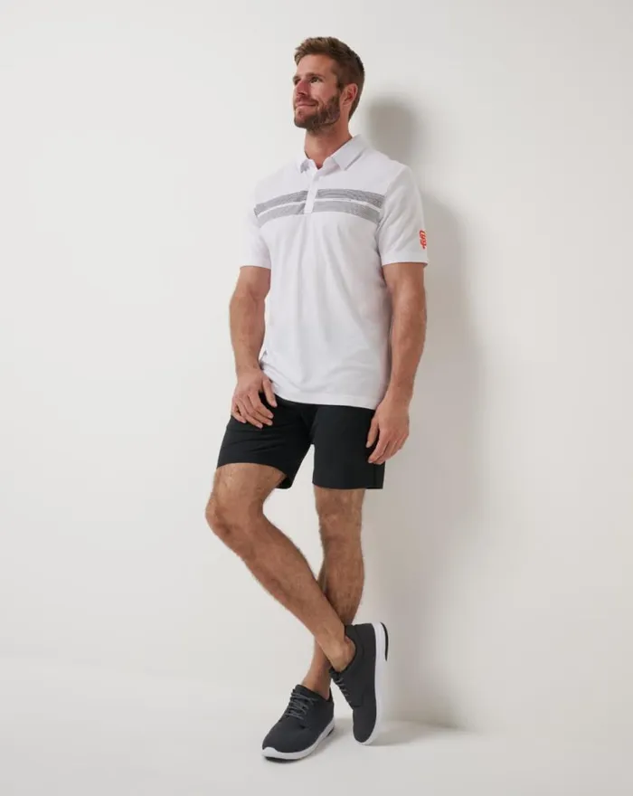 Men SAN FRANCISCO GIANTS TOP RECRUIT POLO White TravisMathew Polos
