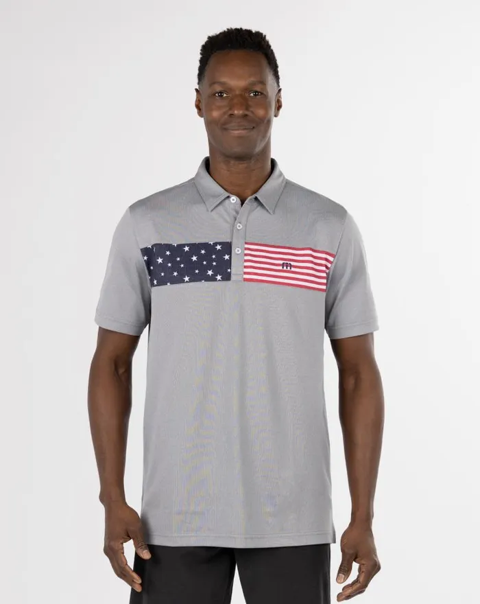 Men SEA TO SEA POLO Heather Medium Grey TravisMathew Polos