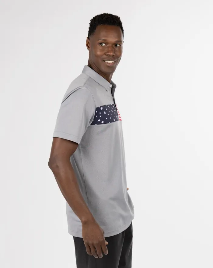 Men SEA TO SEA POLO Heather Medium Grey TravisMathew Polos