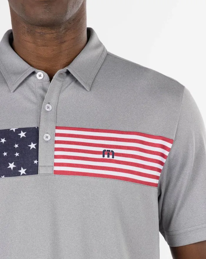 Men SEA TO SEA POLO Heather Medium Grey TravisMathew Polos