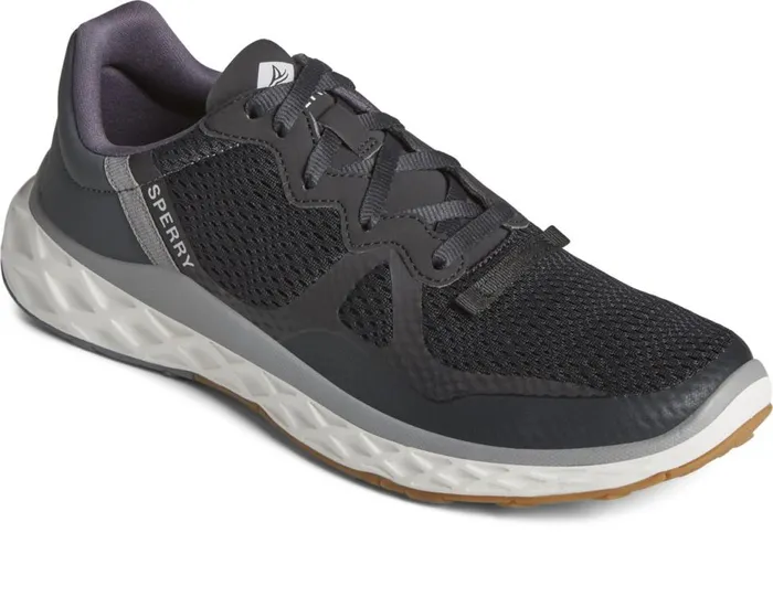 Men SeaCycled Headsail Sneaker Black Sperry Sneakers Men SeaCycled Headsail Sneaker Black Sperry Sneakers
