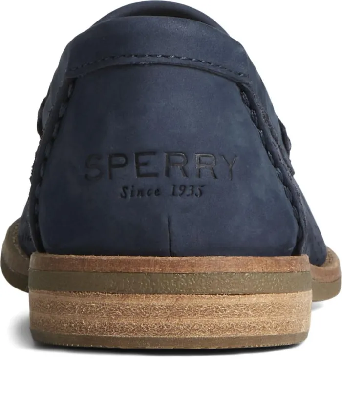 Men Seaport Perforated Penny Loafer Navy Sperry Active Men Seaport Perforated Penny Loafer Navy Sperry Active