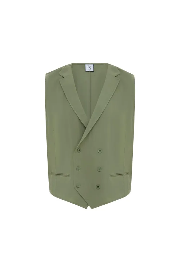 Men Sets Runaway The Label LORENZO VEST Khaki