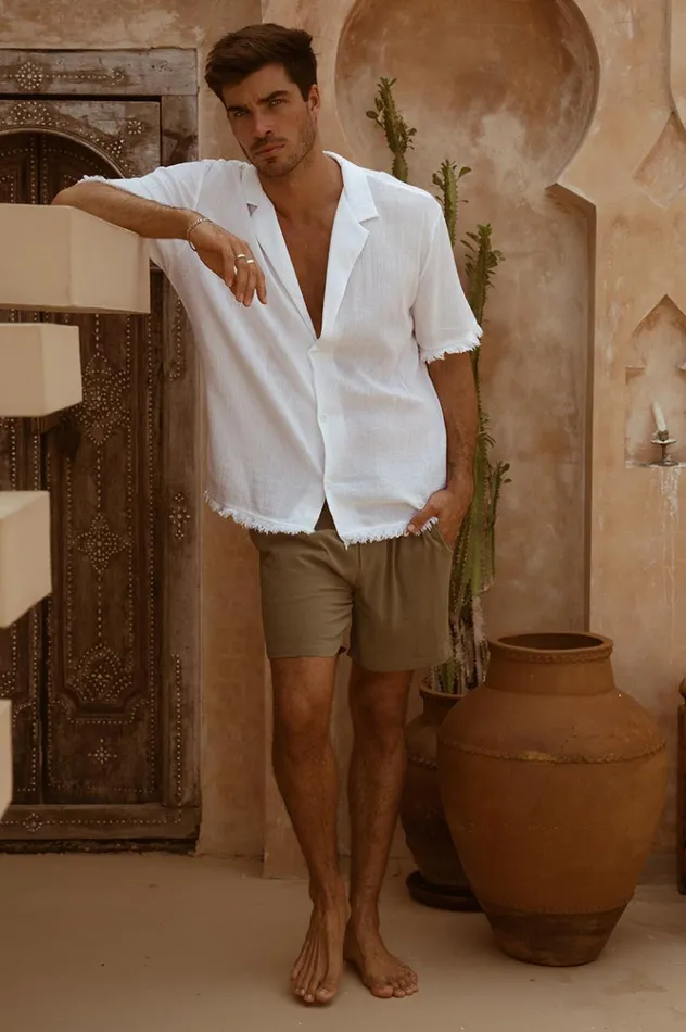 Men Shirts Runaway The Label ACE SHIRT White