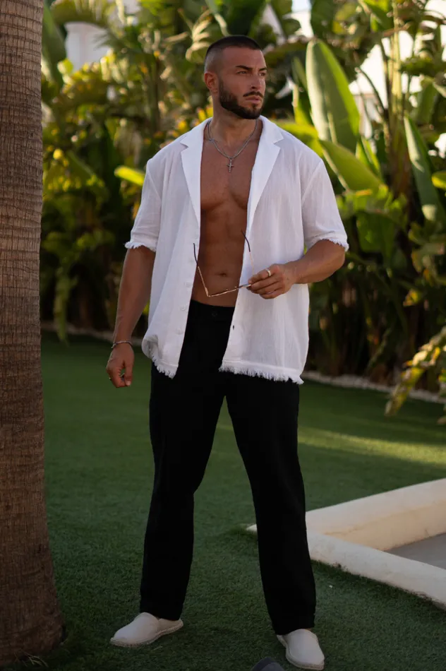 Men Shirts Runaway The Label ACE SHIRT White