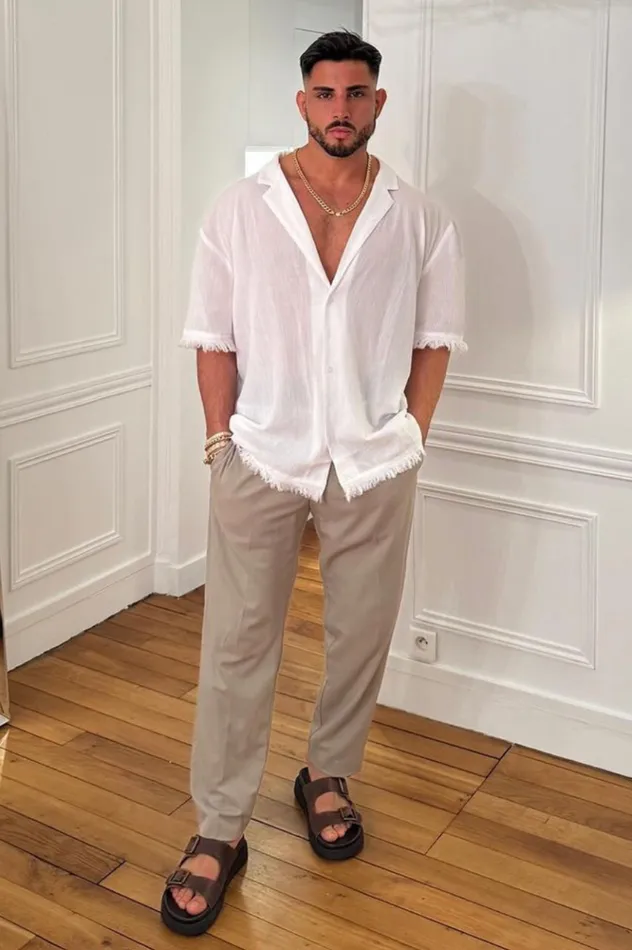 Men Shirts Runaway The Label ACE SHIRT White