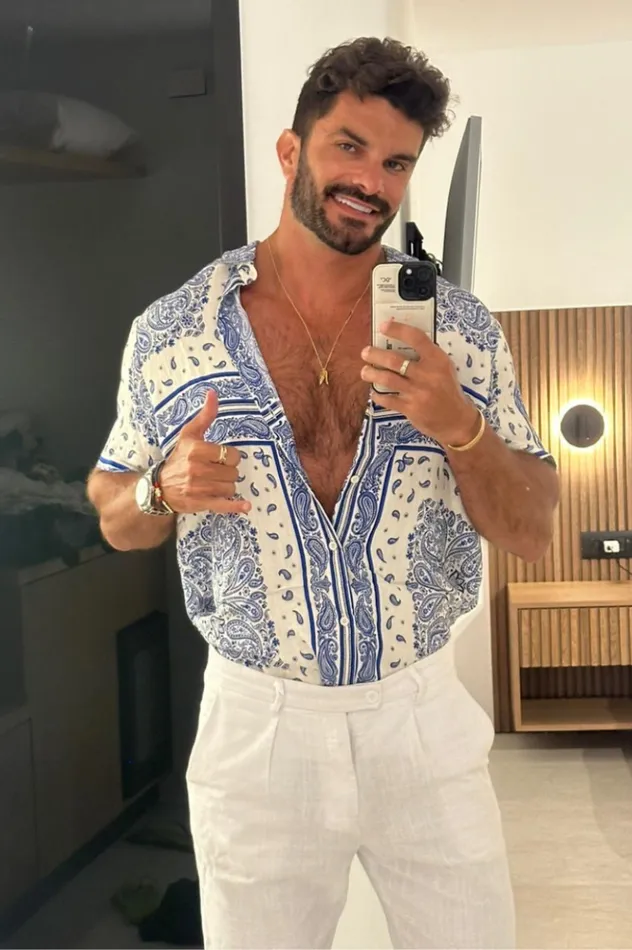 Men Shirts Runaway The Label BANDANA SHIRT Blue