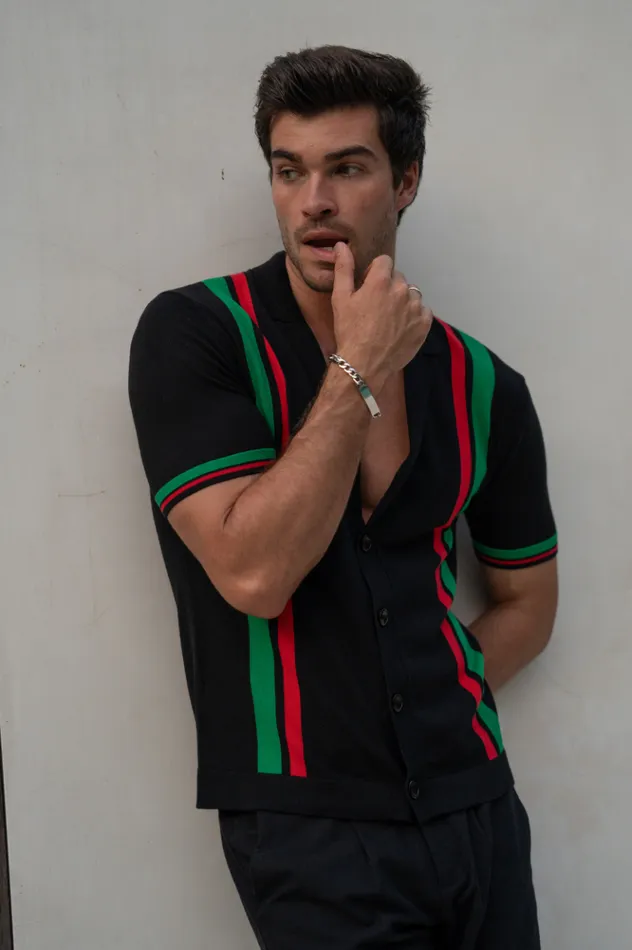 Men Shirts Runaway The Label BENNY SHIRT Black Multi