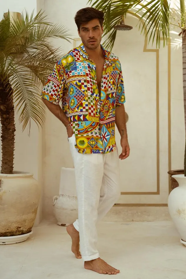 Men Shirts Runaway The Label DANTE SHIRT Phaedra Print