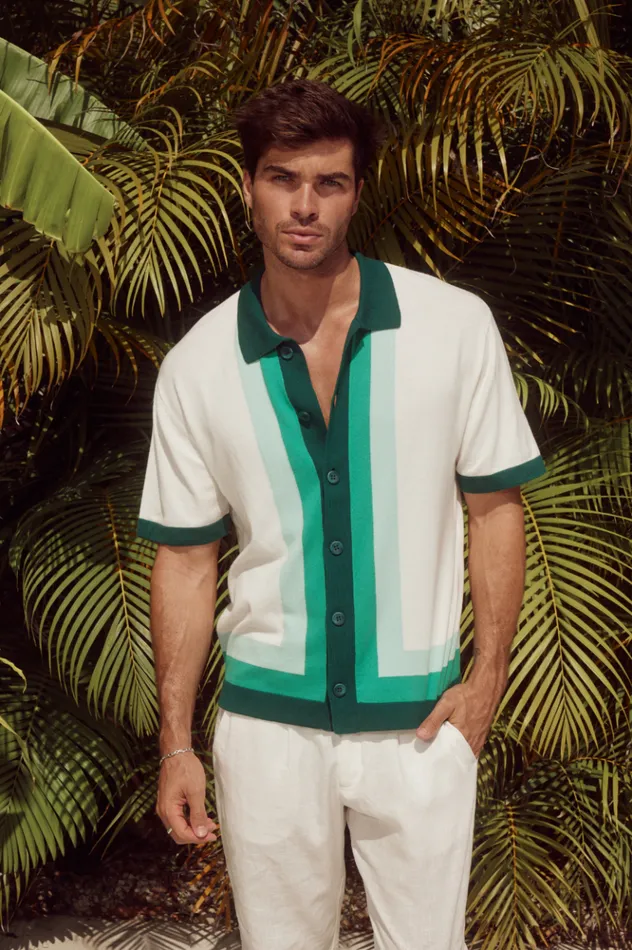 Men Shirts Runaway The Label DARIUS SHIRT Green Multi