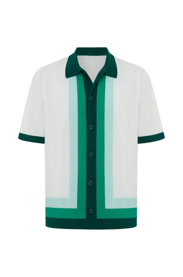 Men Shirts Runaway The Label DARIUS SHIRT Green Multi