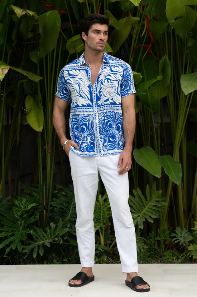 Men Shirts Runaway The Label HAVANNA SHIRT Blue
