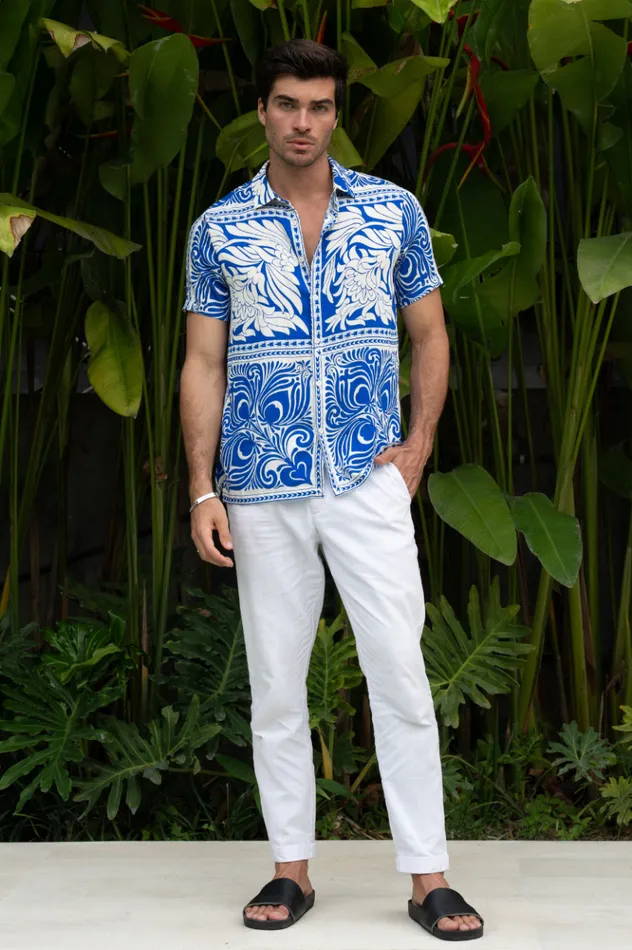 Men Shirts Runaway The Label HAVANNA SHIRT Blue