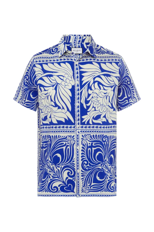 Men Shirts Runaway The Label HAVANNA SHIRT Blue