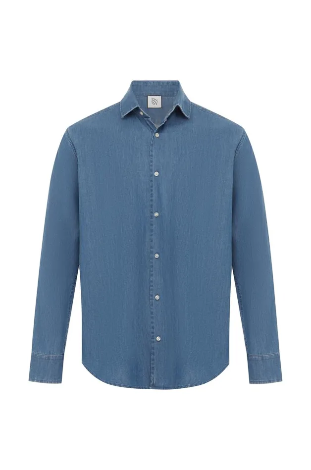 Men Shirts Runaway The Label JAKE SHIRT Blue