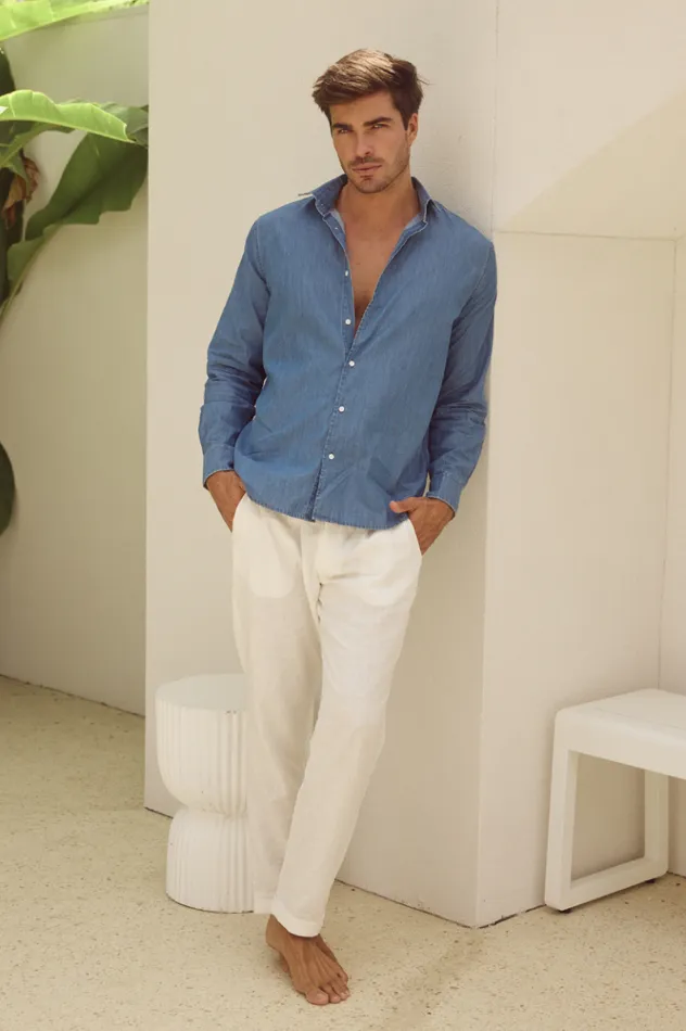Men Shirts Runaway The Label JAKE SHIRT Blue