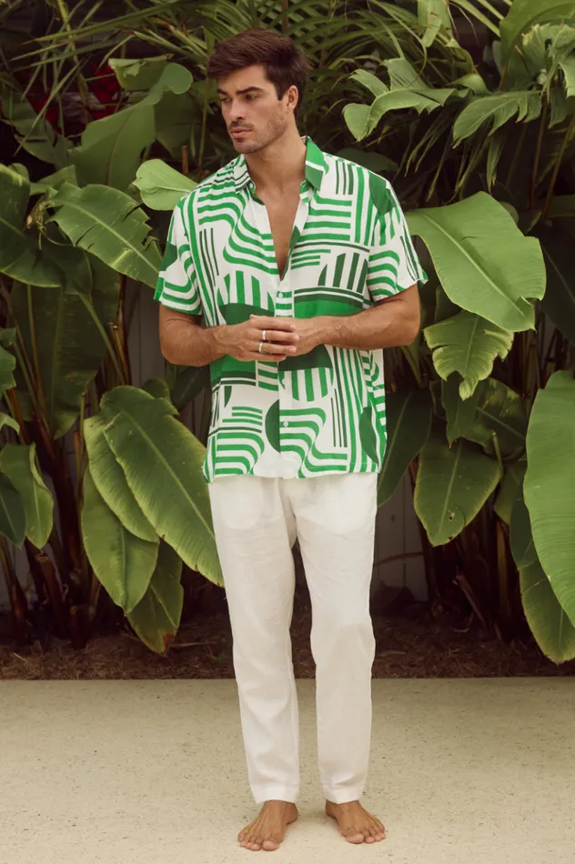 Men Shirts Runaway The Label MASON SHIRT Vargo Green