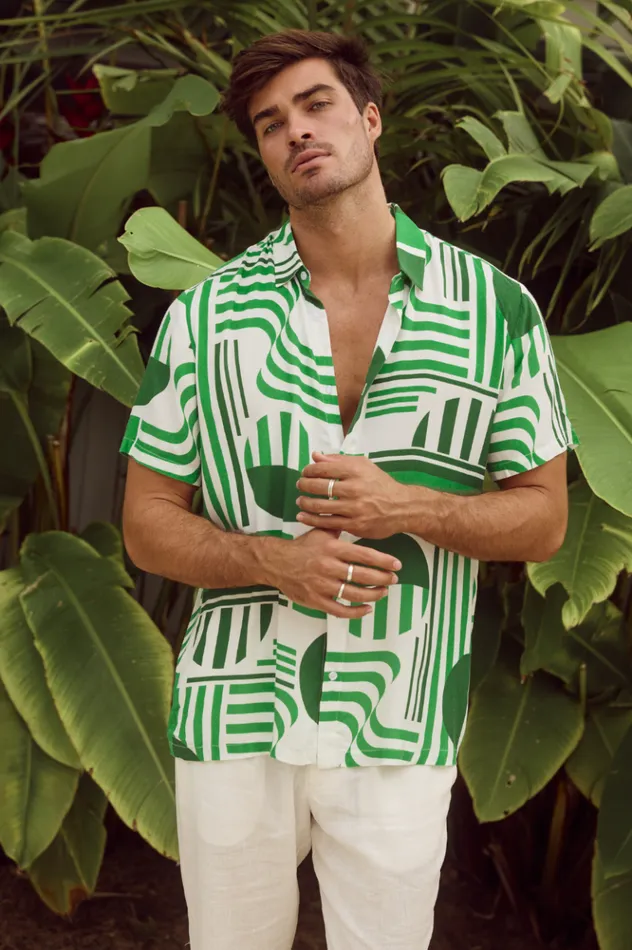 Men Shirts Runaway The Label MASON SHIRT Vargo Green