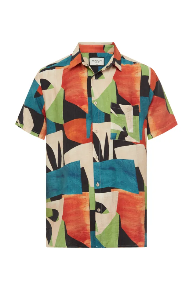 Men Shirts Runaway The Label NATHAN SHIRT Regio Print
