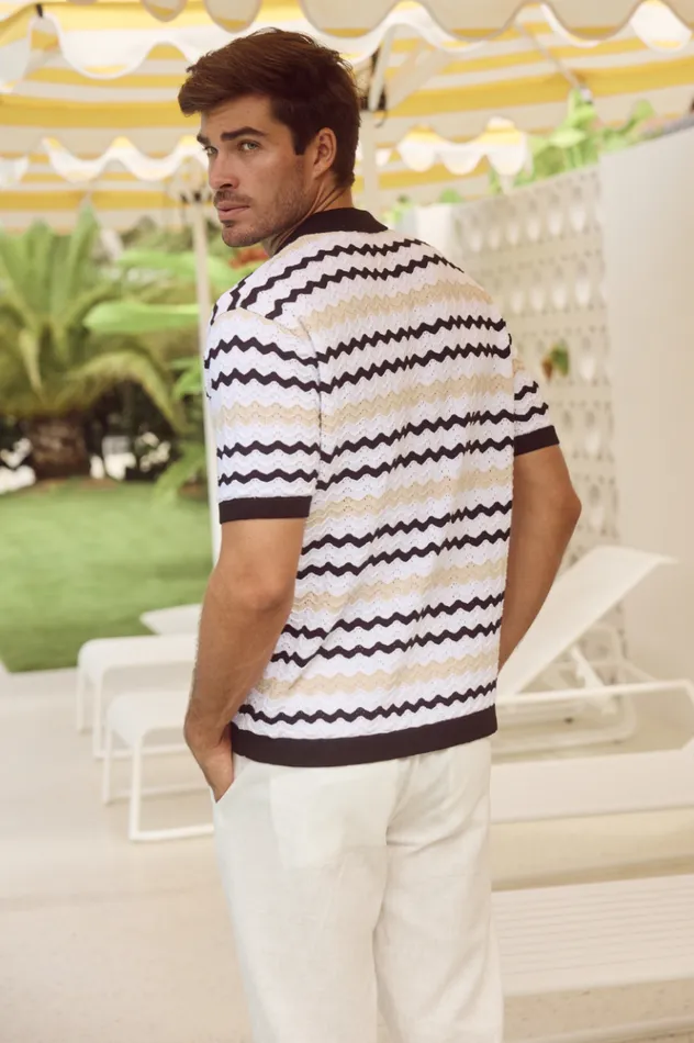 Men Shirts Runaway The Label OTTO SHIRT Blackwhite