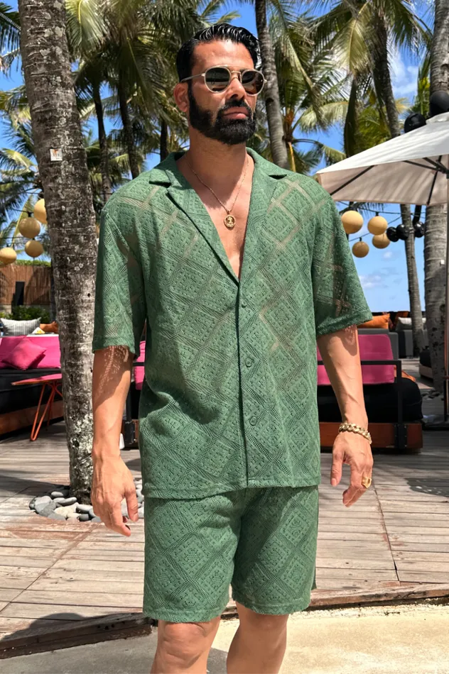 Men Shirts Runaway The Label TULUM SHIRT Olive