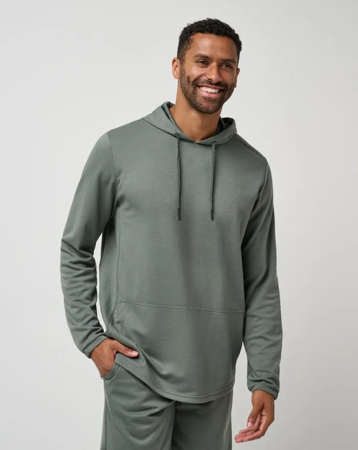 Men SIDESLIP HOODIE Dark Olive TravisMathew Hoodies and Sweatshirts