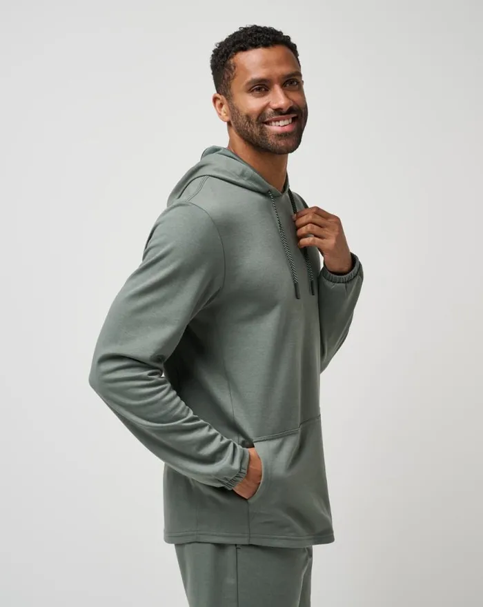 Men SIDESLIP HOODIE Dark Olive TravisMathew Hoodies and Sweatshirts