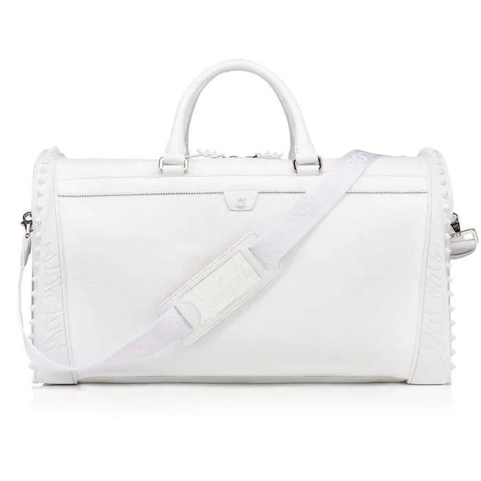 Men Sneakender Travel Bag 8211 Calf Leather And Rubber 8211 Bianco White Christian Louboutin Travel Bags Men Sneakender Travel Bag 8211 Calf Leather And Rubber 8211 Bianco White Christian Louboutin Travel Bags