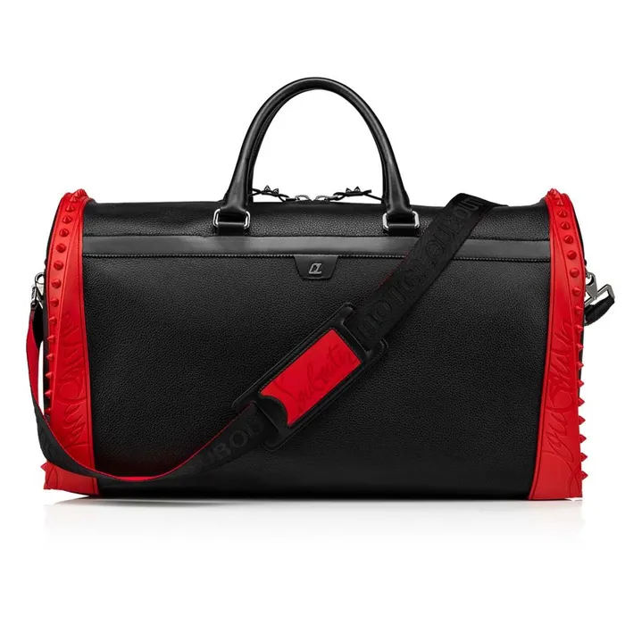 Men Sneakender Travel Bag 8211 Calf Leather And Rubber 8211 Black Black Christian Louboutin Travel Bags Men Sneakender Travel Bag 8211 Calf Leather And Rubber 8211 Black Black Christian Louboutin Travel Bags