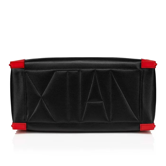 Men Sneakender Travel Bag 8211 Calf Leather And Rubber 8211 Black Black Christian Louboutin Travel Bags
