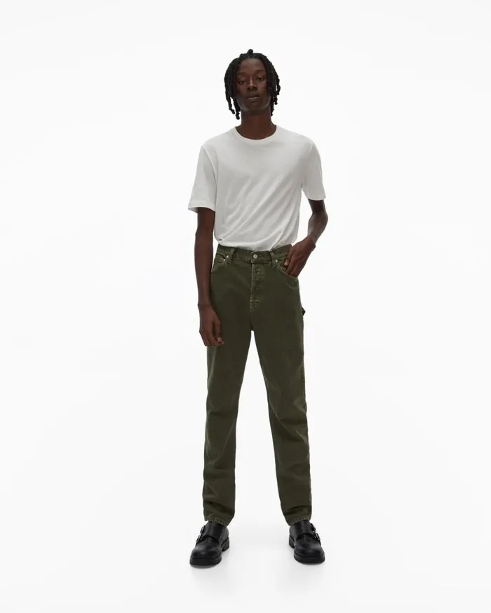 Men Strap Jean Birch Green Stone Helmut Lang Pants