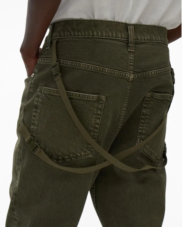 Men Strap Jean Birch Green Stone Helmut Lang Pants
