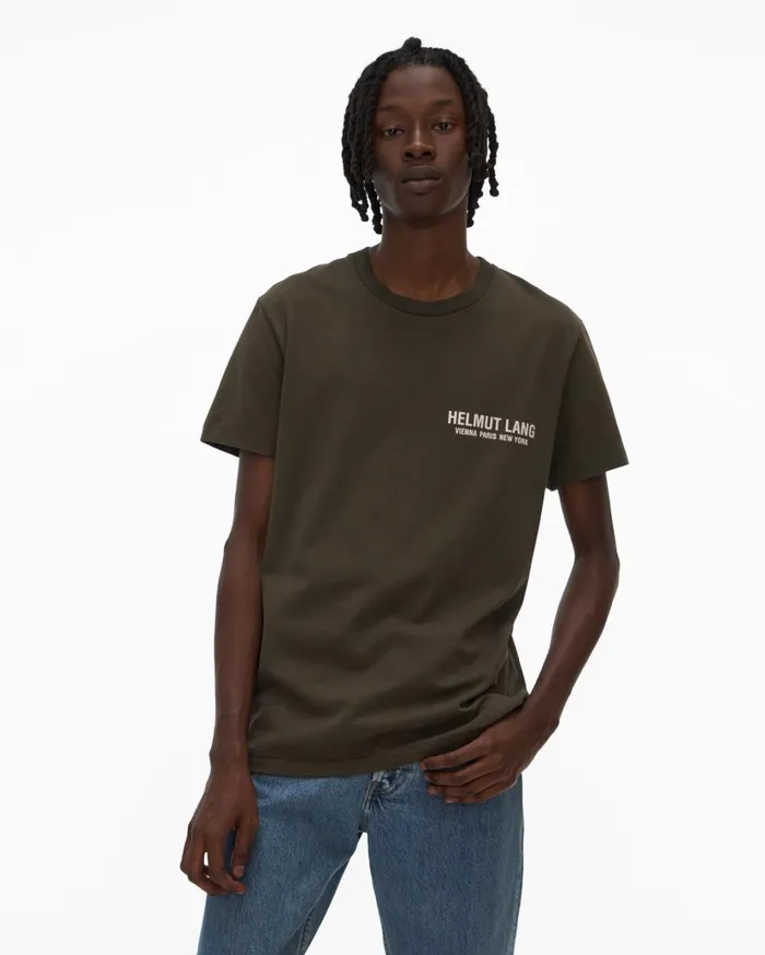Men Strap Tee Hunter Sage Helmut Lang TShirts