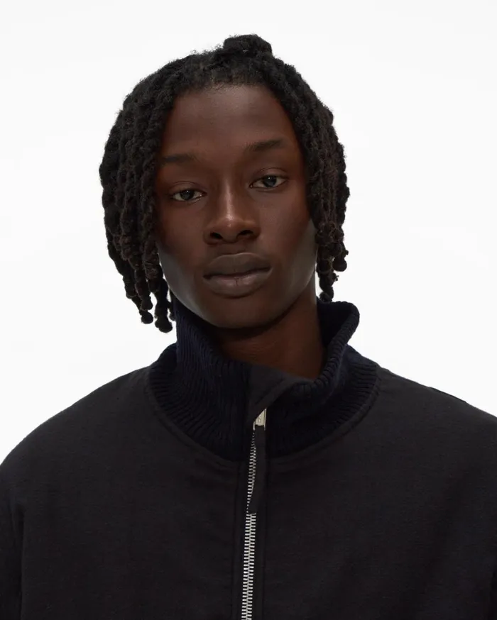 Men Strapped Bomber Jacket Basalt Black Helmut Lang Jackets